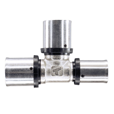 25 x 20 x 20mm MLCP Brass Press Tee Reducer