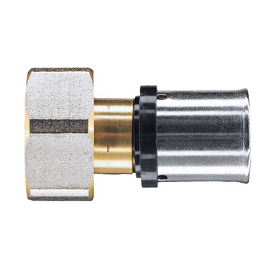 20mm x 3/4" MLCP Brass Press Female Adaptor with Swivel Nut 20mm x 3/4" MLCP Brass Press Female Adaptor with Swivel Nut