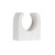 TekTools White Plastic Open Pipe Clips TekTools White Plastic Open Pipe Clips