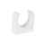 TekTools White Plastic Open Pipe Clips TekTools White Plastic Open Pipe Clips