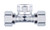 20mm x 1/2"F x 20mm MLCP Compression Tee with 1/2" Female Thread