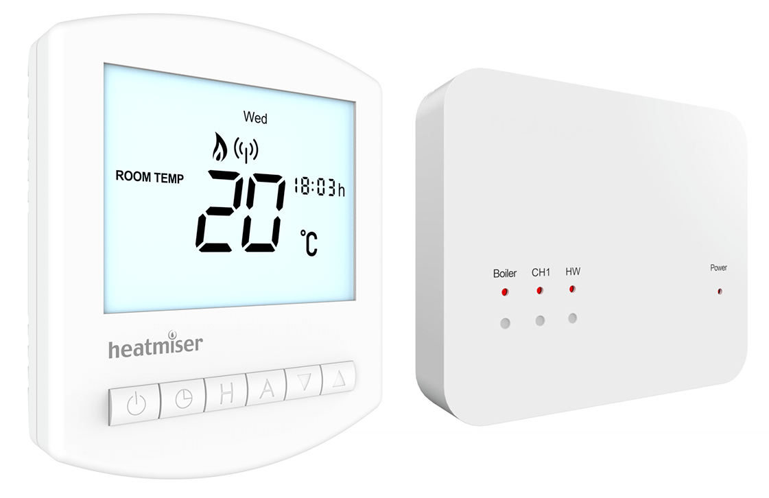 Wireless Programmable Thermostat Heatmiser PRTW Kit uHeat
