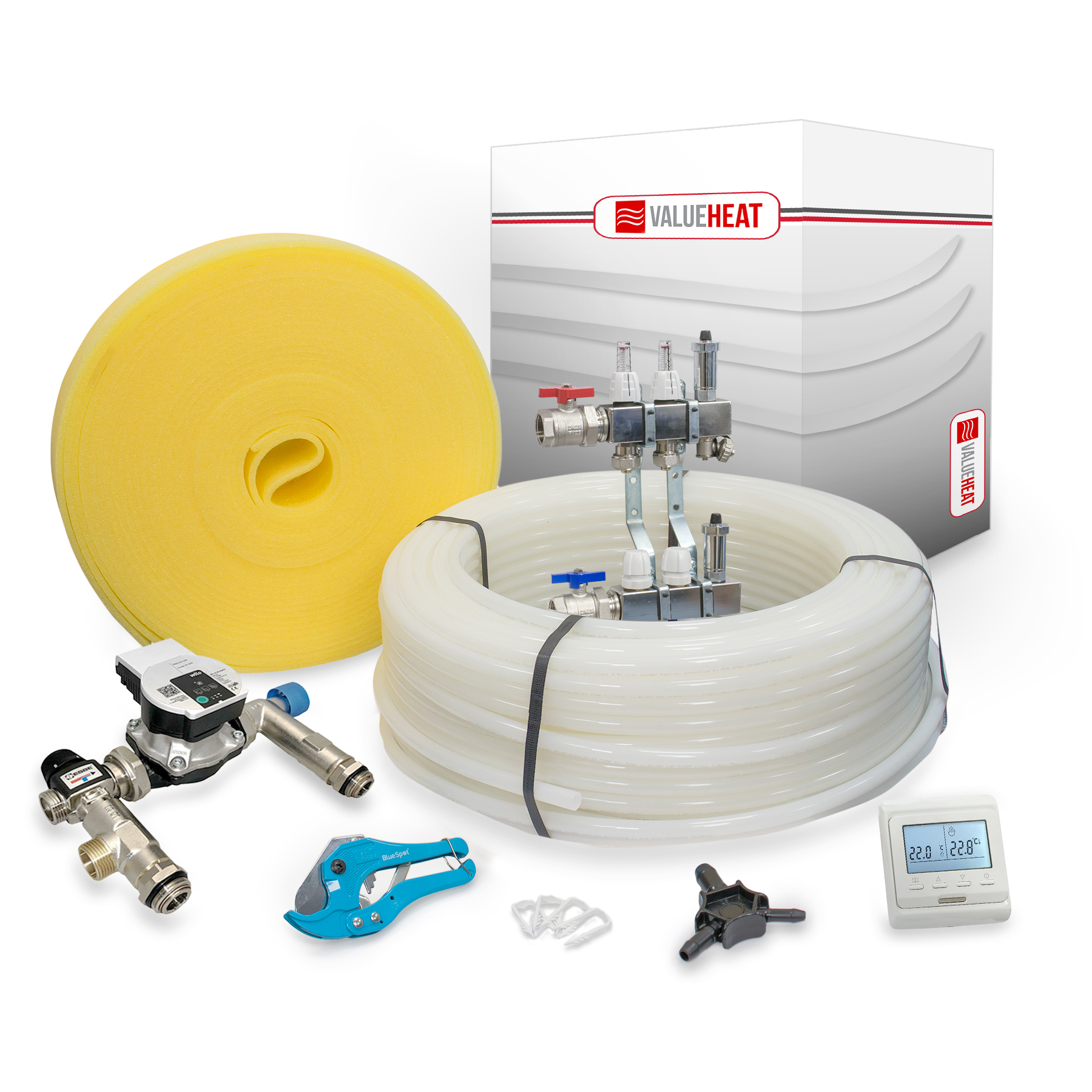 ValueHeat Water In-Screed Underfloor Heating Kit