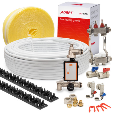 Adept AD-RAIL In Screed Water Underfloor Heating Kits