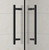 Shown with Oil Rubbed Bronze Finish Hardware; Clear Glass