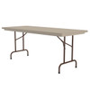 Correll 30"x96" Blow-Molded Folding Table, Mocha Granite