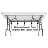 Correll 30"x96" Blow-Molded Folding Table, Mocha Granite
