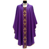Solivari Gothic Chasuble w Embroidered Gold Band 100% Polyester - Set of Four Colors