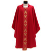 Solivari Gothic Chasuble w Embroidered Gold Band 100% Polyester - Set of Four Colors