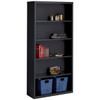 Lorell Fortress Series 5-Shelf Bookcase-Black