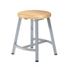 NPS Titan Stool w Solid Wood Seat 18"