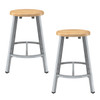 NPS Titan Stool w Solid Wood Seat 24"