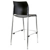 NPS 8800 Series Cafetorium Black Poly Seat Stool 30" Seat Ht