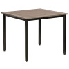 Lorell Faux Wood Outdoor Table-Charcoal Grey
