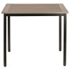 Lorell Faux Wood Outdoor Table-Charcoal Grey