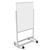 MooreCo 4'x3' Visionary Mobile Magnetic Glass Board-LI White