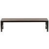 Lorell Faux Wood Outdoor Bench-Charcoal Grey