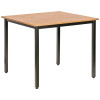 Lorell Faux Wood Outdoor Table-Teak Faux Wood