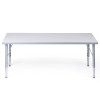 Bintiva 24"x48" Activity Table 15"-24"H Gray Legs