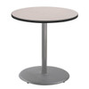 NPS Café Table, 42" Round, Grey Round Base, 36" H, MDF Core/Protect Edge