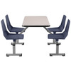 NPS Cluster Swivel Booth w MDF Core Tabletop 24"x48"