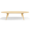 KI Wood Leg Elliptical Conference Table 59 ½” x 95 ½”