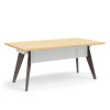 KI Connection Zone Wood Leg Desk w Modesty Panel 29 ½” x 65 ½”