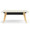 KI Connection Zone Wood Leg Desk w Modesty Panel 35 ½” x 71 ½”