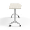KI Pirouette Fixed-Top Chevron Table w Casters 24" x 60"
