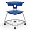 KI Ruckus Stack Chair w Casters and Bookbag Rack 18"