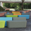 Smith System Flowform Outdoor Straight Bench Divider