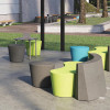 Smith System Flowform Outdoor Tapered Cylinder Stool