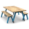 Smith System Planner Studio Bench w Butcher Block Top 58"L