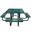 Leisure Craft 46" Square Portable Expanded Metal Table