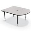 MooreCo MediaSpace Table-Small with Black Legs
