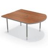 MooreCo MediaSpace Table-Small with Platinum Legs