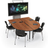 MooreCo MediaSpace Table-Large with Black Legs