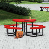 Leisure Craft 46" Round Portable Expanded Metal Table