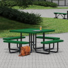 Leisure Craft 46" Square Portable Expanded Metal Table