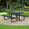 Leisure Craft 6' Portable Expanded Metal Picnic Table