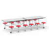 Virco MTS Series 10' Mobile Stool Table w Sure Edge Banding