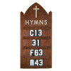 Woerner 4290T Hanging Hymn Board