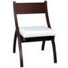 Woerner 212 Folding Chair w Upholstered Seat and Wood Back