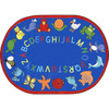 Joy Carpets ABC Animals Blue Rug