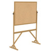 Ghent Mobile Reversible Board Wood Frame Cork/Cork