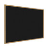 Ghent 2'x3' Wood Frame, Oak Finish Recycled Rubber Bulletin Board
