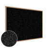 Ghent 3'x4' Wood Frame, Oak Finish Recycled Rubber Bulletin Board
