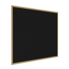 Ghent 4'x4' Wood Frame, Oak Finish Recycled Rubber Bulletin Board