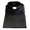 Solivari Clergy Shirt Tab Collar 100% Cotton Short Sleeve Black