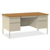 Lorell Fortress Double Pedestal Desk 60"x30"